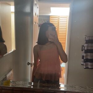 Pink Summer Ruffle Top